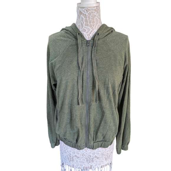 Z by Zella Zip Up Soft Hoodie, Green - Picture 1 of 6